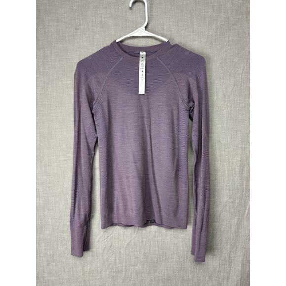 Lululemon Keep The Heat Thermal Compression L/S Top Women’s Size 6 Purple Ash - Picture 1 of 9